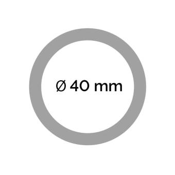 Stahlrohr Ø 40 mm 3 mm | kunststoffummantelt, zinkgelb