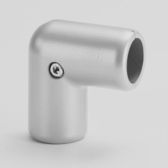 Angle-Connector 90° Ø 30 mm silver RAL 9006