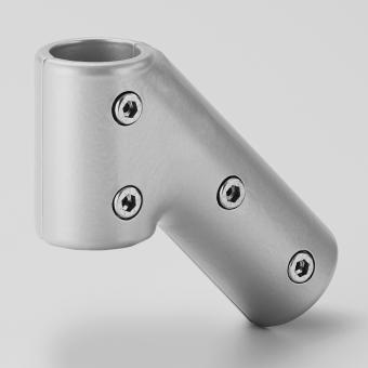 T-Connector 45°/135° Ø 30 mm silver RAL 9006