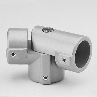 T-joint connector Ø 40 mm technically anodised