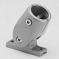Ground bearing variable Ø 30 mm silver RAL 9006
