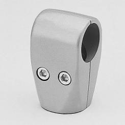 T-Connector, with sleeve nut Ø 30 mm silver RAL 9006
